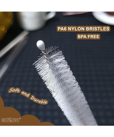 10 Pack CIDYAUST Long Straw Cleaner Brush Set - 10 inch, 10mm Wide, for Sippy Cup, Baby Bottle, Tumbler, Tube - Pipe Cleaners for Drinking Straw Cleaning - Buy Online on GoSupps.com