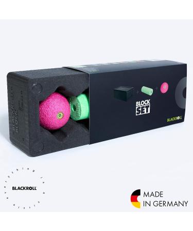 BLACKROLL BLOCK - Original Yoga Block Set with Fascia Ball & Mini Roll | International Shipping Available - Buy Online on GoSupps.com