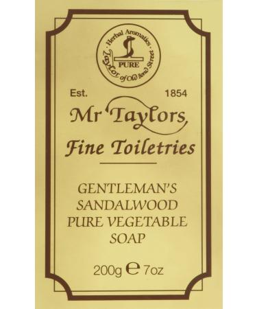 Sandalwood Bath Soap 200g soap bar by Taylor of Old Bond Street