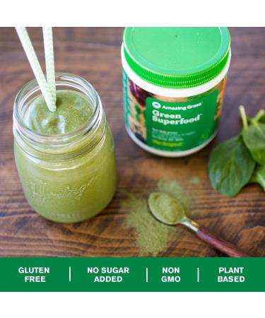 Amazing Grass Green Superfood Organic Powder with Wheat Grass and Greens Flavor: Original 30 Servings 8.5 Ounces 240 g (Pack of 1) - Buy Online on GoSupps.com