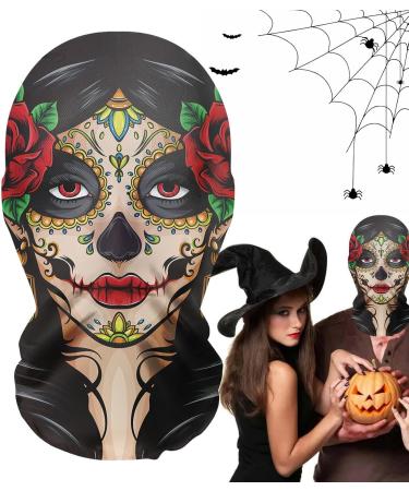 Xasbseulk Scary Halloween Masque - Scary Masque Realistic Adult Mesh Ghost Masques | Evil Ghost Masque Halloween Adult Mesh Costume for Holiday Props - Buy Online on GoSupps.com