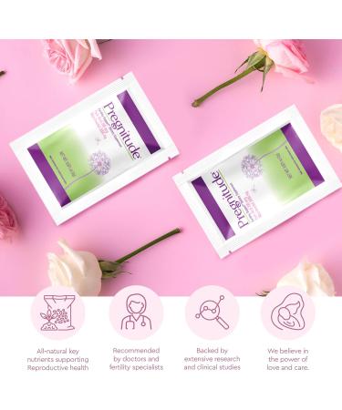 Pregnitude Reproductive Fertility Support - Helps Promote Regular Ovulation - Menstrual Cycles and Increase Quality of Eggs - 60 Day Supply 120 Packets 30 Servings (Pack of 2) - Buy Online on GoSupps.com
