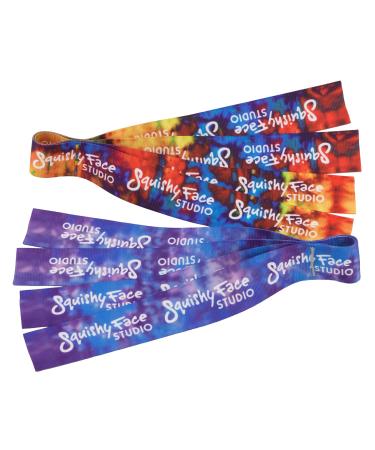 Squishy Face Studio Lure Value Pack for Flirt Pole V2, Rainbow, Purple/Blue Tie Dye, Model Number: V2LU-VP2