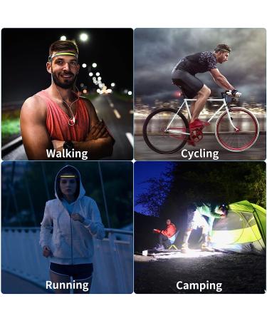 Rechargeable Headlamp 2Pack, 230Wide Beam Headlamp for Adults, LED Headlamp with Clips-Camping Gear, 6 Modes, Motion Sensor, Head Lamp Flashlight for Cycling, Running, Fishing, Camping A-2 - Buy Online on GoSupps.com