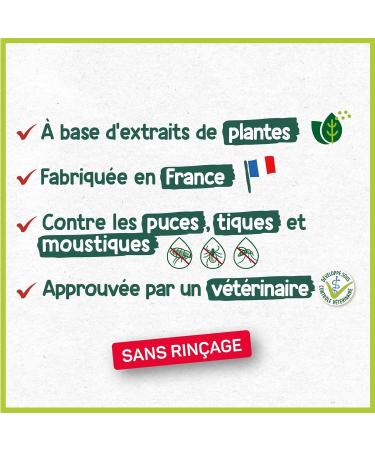 HOPI No-rinse Insect Repellent Mousse for Cats and Dogs 150 ML - Repels Fleas Ticks and Mosquitoes - Natural Plant Extracts - Practical and Economical - Made in France - Buy Online on GoSupps.com