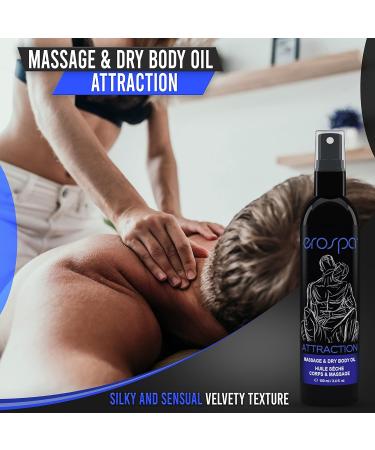 Couples Massage Oil - Aromatic Dry Body Oil 3.4fl Oz | Perfect for Sensual Massages & Moisturizing | Coconut & Hemp Oil Non-Greasy 100% Body-Safe - Buy Online on GoSupps.com