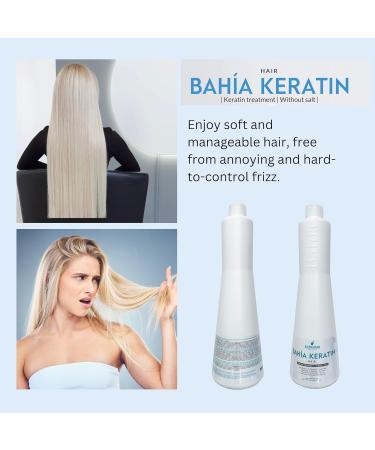 Keratin Hair Treatment for Dry & Damaged Hair - Professional Straightening Blowout Complex - Hydration & Shine (33.81 FL OZ - Buy Online on GoSupps.com