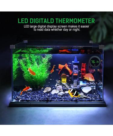 PAIZOO Digital Aquarium Thermometer - Accurate LED Display - Ideal for Fish Tank, Axolotl, Turtle - Measure Aquarium Temperature to 0.9F - Buy Online on GoSupps.com