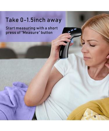 Touchless Forehead and Object Thermometer - Fast & Accurate Dual-Mode 2-in-1 Thermometer in Black - Buy Online on GoSupps.com