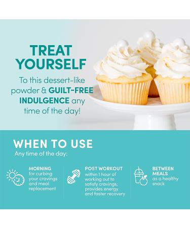 Designer Protein Lite Vanilla Cupcake 9.03 oz - Low Calorie Protein Powder (Pack of 1) - Buy Online on GoSupps.com