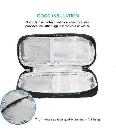 YOUSHARES Insulin Cooler Travel Case - Diabetic Organizer with 2 TSA Approved Ice Pack - Flower Pattern - Buy Online on GoSupps.com