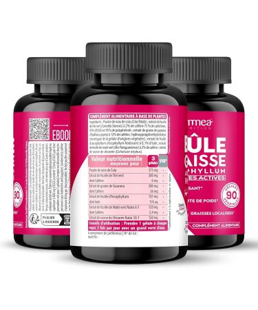 Powerful Natural Fat Burner-Fast Weight Loss-Hunger Cutter-Fat Burner-Burner- Men & Women-Drainer- Anti-Cellulite-Flat Stomach-Abdominal Fat-Guarana-Green Tea-Cola Nuts-90 Capsules - Buy Online on GoSupps.com