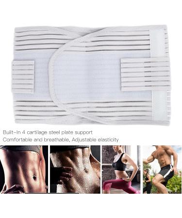 Yuecoom Compression Back Bandage | Breathable Adjustable Elastic Waist Support Belt for Back Pain Relief | Ideal for Herniated Disc Sciatica Scoliosis | Sports Protection (Gray) - Buy Online on GoSupps.com