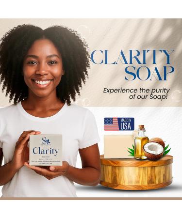 SPIRITUAL AFFINITY Clarity Unscented Hand Soap & Body Wash Natural Skin Care with Coconut Oil & Olive Oil Gentle Face Wash & Body Soap for Men & Women 4.5 oz or 128g - Buy Online on GoSupps.com