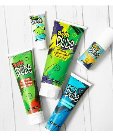 Organic 808 Dude Shampoo & Body Wash for Teens, Boys, Men - Clear Body Odor & Skin Breakouts - Essential Oils for Focus & Anti-Anxiety - 8 fl oz - Buy Online on GoSupps.com