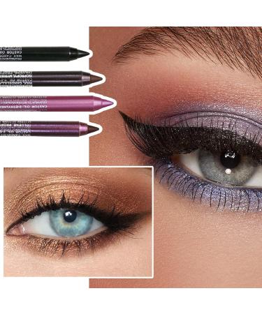 Eyeliner Pencil 4Pcs Eyeshadow Pencil 4 Colors Smudge-proof Pearl Long Lasting Glitter Eyeliner 8.5g Waterproof Makeup Eyeliner Eyeshadow Pencil Style 1 - Buy Online on GoSupps.com