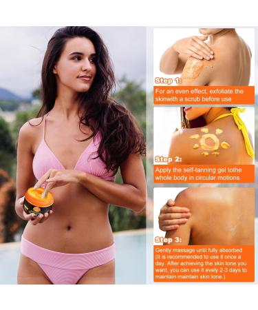 Intensive Tanning Gel Tanning Accelerator Cream Self Tanner Oil Achieve A Natural Fast tanning Sunbed Tanning Accelerator Sunscreen without SPF 150g - Buy Online on GoSupps.com