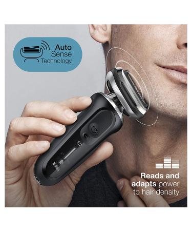 Braun Series 7 7075cc Electric Razor for Men - Waterproof Foil Shaver, Wet & Dry Shave with Beard Trimmer, Rechargeable - Includes Clean & Charge SmartCare Center and Leather Travel Case - Black - Buy Online on GoSupps.com