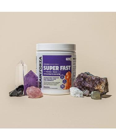 Brain Forza Super Fast Keto Electrolytes - Premium No Sugar Formula with Potassium, Sodium, Magnesium, Calcium, Iron & Pink Himalayan Salt - 30 servings, 8.46 oz (Unflavored) - Buy Online on GoSupps.com