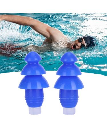 Buy Reusable Blue Ear Plugs for Swimming Showering & Sleeping - Noise Reduction - Buy Online on GoSupps.com