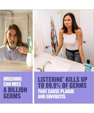 Listerine Alcohol Free Mouthwash Total Care Zero Fluoride Mouthwash for Bad Breath Anti-Cavity Helps Keep Teeth White Pack of 3 (3L Total) Total Care - Trio Pack Mouthwash - Buy Online on GoSupps.com