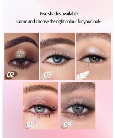  LYSdefeu Shimmer Creamy Eyeshadow Stick Long-Lasting Waterproof Easy Glide Twist-Up Eyeshadow Pencil - Buy Online on GoSupps.com