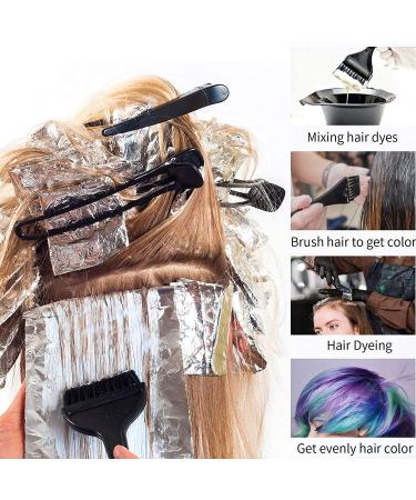 20 Piece Hair Dye Coloring Kit with Bowl, Brush, Ear Cover, Gloves - DIY Salon Hair Tools Set (Black) - Buy Online on GoSupps.com