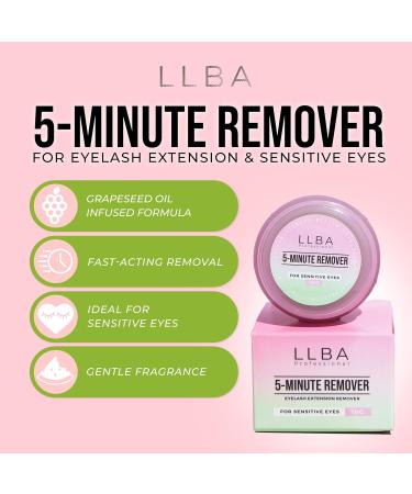 LLBA Lash Gel Remover for Eyelash Extensions - 10ml | Gentle Low-Irritation Formula for Sensitive Skin | Dissolves Strong Glue Quickly - Buy Online on GoSupps.com