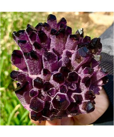 Natural Crystal Rough Natural Violet Ghost Phantom Quartz Crystal Cluster Specimen 1pcs Ornaments (Size : 300-400g) - Buy Online on GoSupps.com