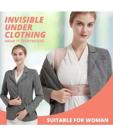 Women's Posture Corrector Adjustable Posture Invisible Back Support Can Relieve Waist Neck Shoulder aand Collarbone Back Pain S-M Pink - Buy Online on GoSupps.com
