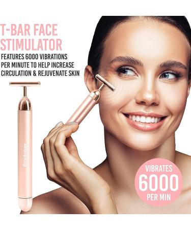 Brookstone 3-in-1 Rose Gold Facial Skin Care Set | Cleansing Brush, T-Bar Massager, & Epilator | Ultimate Gift for Skin Care Enthusiasts - Buy Online on GoSupps.com