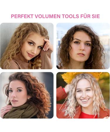 Janelove 13mm Mini Curling Iron for Short Hair - Travel-Friendly Beach Waves & Small Curls Pink | 200 C Wave Iron - Buy Online on GoSupps.com