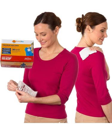 SunnyBay Heat Patches for Pain Relief - 30-Pack Heat Therapy Patches 3.5x5 in. - Adhesive Heating Pad for Shoulder, Neck, Back, Menstrual, Knee - Air-Activated Disposable Pack - 30 Count - Buy Online on GoSupps.com