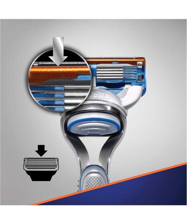 Buy Gillette Fusion Razor Blades 10 Pack + Razor for Men - International Shipping Available - Buy Online on GoSupps.com