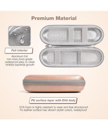 Electric Toothbrush Case - Rose Gold for Oral-B Philips Sonicare & Most Brands - Protect & Travel - Buy Online on GoSupps.com