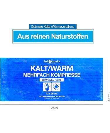 Selldorado 2 Set Gel Cool Packs - Reusable Cooling Compresses for Sports & First Aid | 29x12 cm Blue - Buy Online on GoSupps.com