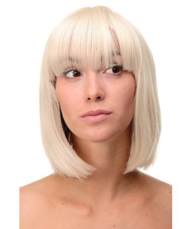 Wig Me Up-7803-303/220 Sexy Wig Page Bob Blond Hellblond-Goldblond mix smooth women's wig bob hairstyle 25 cm blond mix (303/220)