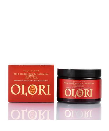 Olori Deep Conditioning & Restorative Treatment for Brittle Hair - Deep Conditioner for Dry Damaged Curly & Over Processed Hair - 12 oz Jar