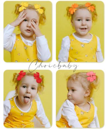 60pcs 3 Baby Girls Hair Bows Alligator Clips - Grosgrain Ribbon Barrettes for Kids & Teens - Solid Colors - Perfect Gift Set - Buy Online on GoSupps.com