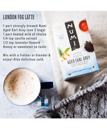 Numi Organic Aged Earl Grey Tea - 18 Count Box (Pack of 3) | Premium Black Tea - Buy Online on GoSupps.com