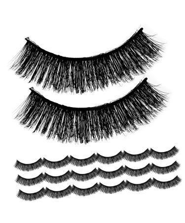 minkissy 10 Pairs Fake Eyelashes Fake Lashes False Eyelashes Aquarium Decorations Shower Glass Door Stoppers Girls Lash Extensions Girls Lashes Natural Eyelashes Lashes for Women Fiber Slim