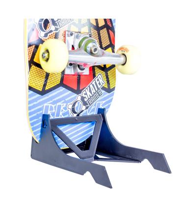 Origami Skateboard Stand- A Skate Board Holder by Skater Trainers - Store and Display - Keep Boards Off The Wall - A Great Rack Display for That Made in The USA - Parents Love These Black
