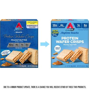 Atkins Iced Coffee Vanilla Latte Protein Shake 15g Protein 4g Net Carb 1g Sugar & Peanut Butter Protein Wafer Crisps 10g Protein 4g Net Carb 1g Sugar Keto Friendly - Buy Online on GoSupps.com