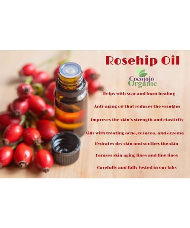 16 oz Rosehip Oil - 100% Pure Cold Pressed Seed Oil for Face & Skin - Unrefined Premium Grade from Egypt - Unique Scent, Not Like Chile - Buy Online on GoSupps.com