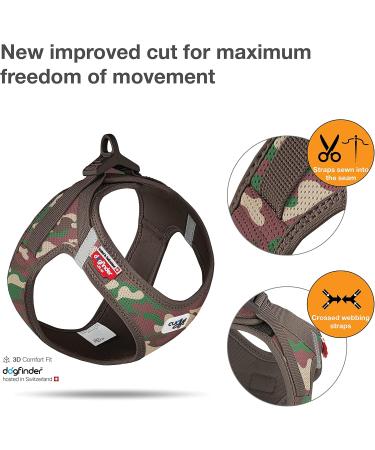 Buy Curli Vest Harness Air-Mesh Camo 3XS - Premium Dog Harness for Maximum Comfort & Style - Buy Online on GoSupps.com