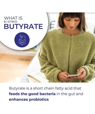 BodyBio Sodium Butyrate 60 Non-GMO Capsules for Digestive Health - Buy Online on GoSupps.com
