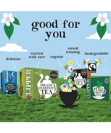 Clipper Organic Redbush Tea Bags | 80 Pure Caffeine Free Rooibos Tea Bags for Home or Office | Eco-Conscious Herbal Tea Bags | Natural Unbleached Compostable Plant-Based & Biodegradable Teabags - Buy Online on GoSupps.com