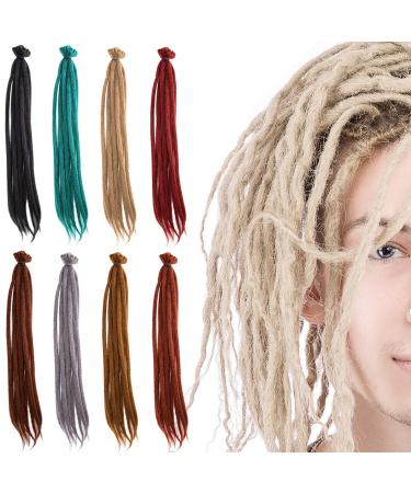 Buy No LIFE 10PCS 50cm Blond Dreadlock Extensions - Synthetic One-Sided Crocheted Dreadlocks for Fashion Men & Women | Jamaica Punk Hip-Hop Reggae Hair Wigs - Buy Online on GoSupps.com
