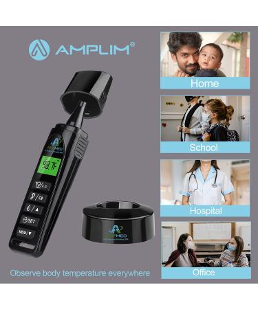 Amplim No Touch Professional Ear and Forehead Thermometer | Non-Contact Medical Grade Digital Baby Thermometer - Touchless Temporal Thermometer for Kids, Adults, Infants, Toddlers - FSA HSA Eligible - Buy Online on GoSupps.com