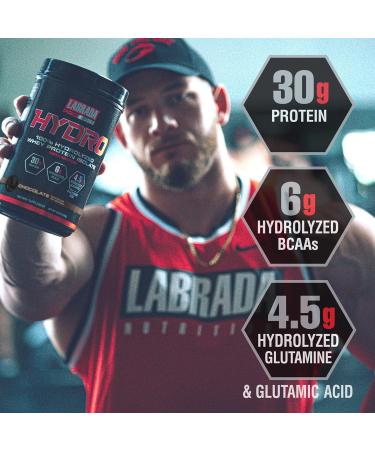 LABRADA Hydro 100% Pure Hydrolyzed Whey Protein Isolate Powder, Lactose Free, Glutamine, Fastest Digesting Whey Available, Instant Mixing, Delicious Taste 47 Servings 4lb (Chocolate) Chocolate 4 Pound (Pack of 1) - Buy Online on GoSupps.com